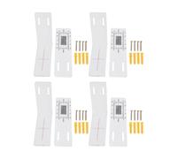 L-Shaped Wall Fracture Gauge 4-Pack Acrylic Expansion Measure Tool for Structural Separation & Movement Tracking Gauge