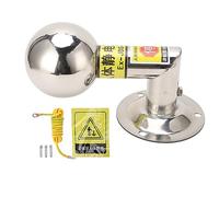 L Shaped Wall Mount Human Body Electrostatic Discharge Ball, Quick Static Remover in Stainless Steel for Safety in Chemi, Metallurgical & oil Environments