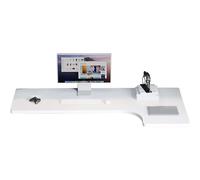 L Shaped Wall Mounted Corner Desk Space Saving Floating Laptop Desk for Home Office Study Bedroom Bathroom Balcony Stylish & Functional Workstation