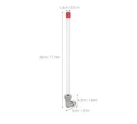 L Shaped Water Tank Level Indicator Tube 3/8 Thread for Boilers | Tubing, Quick Visual Checks, Easy Installation, for Industrial Reservoirs and Hvac Use