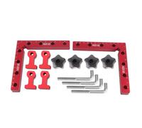 L-Shaped Woodworking Right Angle Fixing Clip 90 Degrees Carpenter's Tool for Precise Positioning, Box Clamping, Photo Frame Alignment and Shelving Cabinet Installation, Includes (140x140mm)