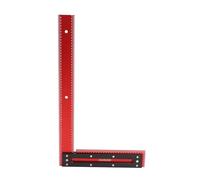 L Shaped Woodworking Ruler Tool, Carpenter Square for Accurate 90 Degree Angle Measurement, Anodized Aluminum Alloy Framing Square with Clear Scale Lines for Woodworking and Constr