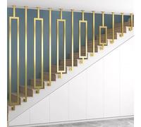 L-Shaped Wrought Iron Stair Baluster Post - Sidewall to Ceiling Guardil Support for Home Corridor Loft - 3ft Safety iling Spindles for Stairway Steps
