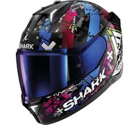 Full Face Helmet Shark SKWAL i3 HELLCAT Black Chrom Blue