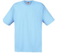 (L, Sky Blue) Fruit Of The Loom Mens Screen Stars Original Full Cut Short Sleeve T-Shirt