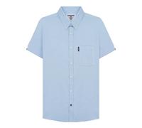 (L, Sky Blue) Lambretta Mens SS25 Oxford Shirt