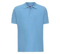 Russell Men's Ultimate Cotton Pique Polo Shirt in Blue | Size: Large Russell Blue L