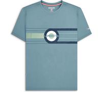 (L, Smoke Blue) Lambretta Mens Target Band Short Sleeve T-Shirt