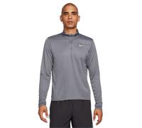 (L, Smoke Grey) Nike Mens Core Half Zip Long-Sleeved Running Top