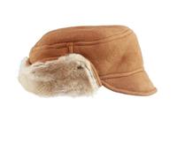 (L, Spice) Eastern Counties Leather Mens Caxton Sheepskin Aviator Trapper Hat