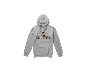 (L, Sport Heather) Disney Mens Mickey Mouse Classic Sitting Hoodie