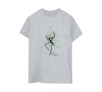 (L, Sports Grey) Disney Womens/Ladies The Nightmare Before Christmas Tree Green Cotton Boyfriend T-Shirt