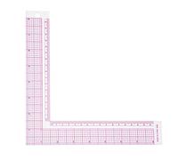 Walfront L-Square and French Curve Sewing Ruler Plastic Measuring Tool for Crafting Tailoring (5808)