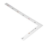 L Square Ruler, Stainless Steel L Shape Square Ruler 90 Degree Right Angle Ruler Measurement Square Tool Double-Sided Right Angle Ruler with Red and Black Color Mark for Carpenter (500mm*250mm)
