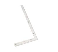 L Square Stainless Steel Ruler, 90 Degree Right Angle Measurement Tool, Double-Sided with Red and Black Marks, 300mm x 150mm, for Carpenter