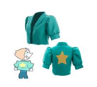 (L) Steven Universe Pearl Cosplay Jacket Crop Top