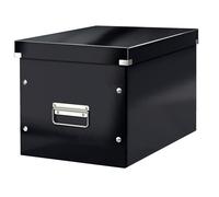 Leitz Box Click & Store WOW Cube Large Storage Box Black 61080095