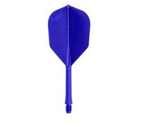 L-style BarFlight 2BA Dart Flight with Integrated Shaft - L3 Shape - 26mm (260) - Blue - 1 Set (3 Flights)