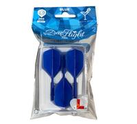 L-style BarFlight 2BA Dart Flight with Integrated Shaft - L3 Shape - 26mm (260) - Blue - 1 Set (3 Flights)