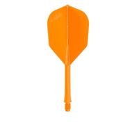L-style BarFlight 2BA Dart Flight with Integrated Shaft - L3 Shape - 26mm (260) - Neon Orange - 1 Set (3 Flights)