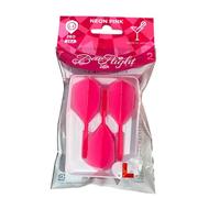 L-style BarFlight 2BA Dart Flight with Integrated Shaft - L3 Shape - 26mm (260) - Neon Pink - 1 Set (3 Flights)