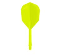 L-style BarFlight 2BA Dart Flight with Integrated Shaft - L3 Shape - 26mm (260) - Neon Yellow - 1 Set (3 Flights)