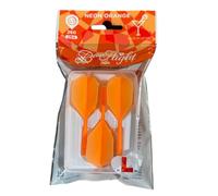 L-style BarFlight One-Piece Dart Flight and Shaft - L3 Shape - 26mm (260) - Neon Orange - 2 Sets (6 Flights/Shafts)