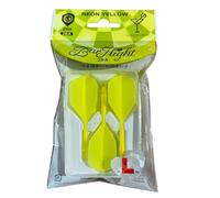 L-style BarFlight 2BA Dart Flight with Integrated Shaft - L3 Shape - 26mm (260) - Neon Yellow - 1 Set (3 Flights)
