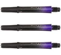 L-style Carbon Dart Shafts - Locked Two Tone - in-Between (260) - Black/Purple