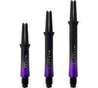 L-style Carbon Dart Shafts - Locked Two Tone - Short (190) - Black/Purple