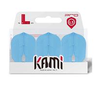 L-style champagne flight kami shape, light blue