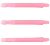 L-Style Dart Shafts: Durable Plastic Dart Shafts - Shocking Pink 330 (Long)