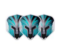 L-Style EZ L1 Prime Series Turquoise Clear White Dart Flights