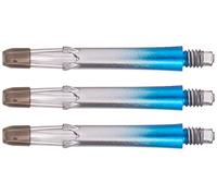 L-Style L-Shaft Lock Straight Twotone - Black Clear Blue, fls1212