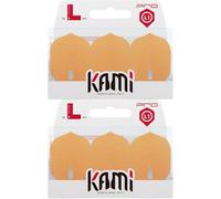 L-style L1 Standard Dart Flights - PRO KAMI - Neon Orange - 2 Sets (6 Flights)
