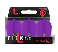 L-style l3c shape champagne dart flights - deep purple