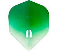 L-Style LS492 L-Flight Pro | Champagne Dart Flight Pro in Standard Shape with Two Tone Gradient, L3, Green/White