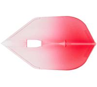L-Style LS496 L-Flight Pro | Champagne Dart Flight Pro in Standard Shape with Two Tone Gradient, L3, Red/White
