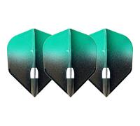 L-Style LS498 L-Flight Pro | Champagne Dart Flight Pro in Standard Shape with Two Tone Gradient, L3, Green/Black