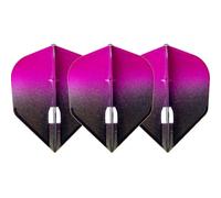L-Style LS500 L-Flight Pro | Champagne Dart Flight Pro in Standard Shape with Two Tone Gradient, L3, Pink/Black