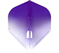 L-Style LS506 L-Flight Pro | Champagne Dart Flight Pro in Standard Shape with Two Tone Gradient, L1, Purple/White