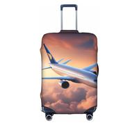 L Suitcase Cover Protector â€“ Beautiful Sky Airplane Print Luggage Case for Women & Girls, Travel Accessories, Aesthetic Tags