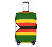 L Suitcase Cover Protector â€“ Elastic Flag of Zimbabwe Print Luggage Travel Accessories for Business Trips