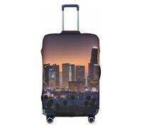 L Suitcase Cover Protector â€“ Los Angeles Skyline Print Luggage Case for Women & Girls, Travel Accessories, Aesthetic Tags