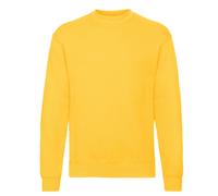 (L, Sunflower) Fruit Of The Loom Mens Classic Drop Shoulder Sweatshirt