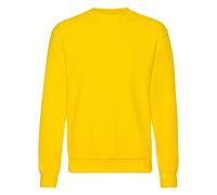 (L, Sunflower) Fruit Of The Loom Mens Set-In Belcoro Yarn Sweatshirt