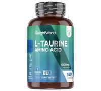 L-Taurine 1000mg - 180 Capsules - 3 Months Supply - 2 per Day