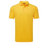 (L, Taxi) FootJoy Mens ProDry Pique Short Sleeve Athletic Light Golf Polo Shirt