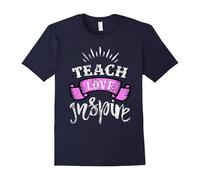 (L) Teach Love Inspire Shirt Distressed Teaching Shirt-Father's Day