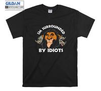 (L) The Lion King Scar Surrounded By Idiots T shirt T-shirt